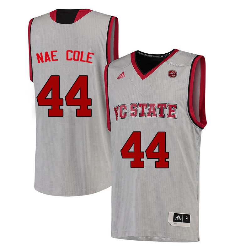 Men NC State Wolfpack #44 Nae Nae Cole College Basketball Jerseys-White - Click Image to Close
